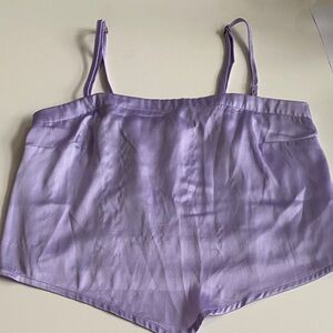 Hollister Y2K Light Purple Women's XS Camisole v front elastic back Cute Boho
